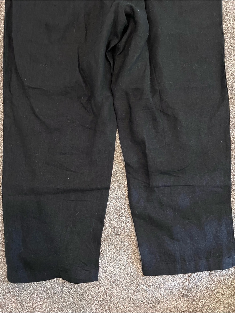 Quince 100% European Linen Pants Black L - Picture 11 of 14